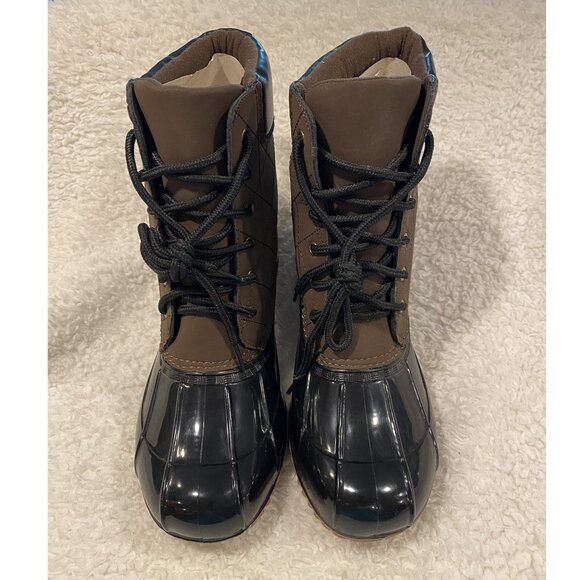 EVI Duck Boots - Brown and Black - Size 8 NWOT - Picture 4 of 9